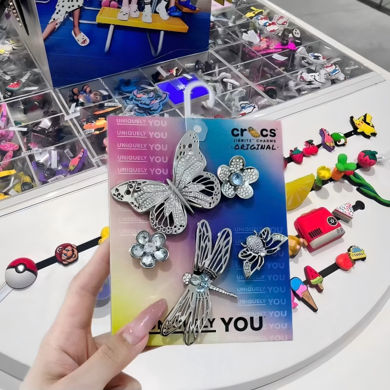 2026 Crocs Shoe Accessories Compatible with Crocs Shoes, Decorative Shoe Charms, Metal Series, Unisex Shoe Decorations, Diy-Friendly