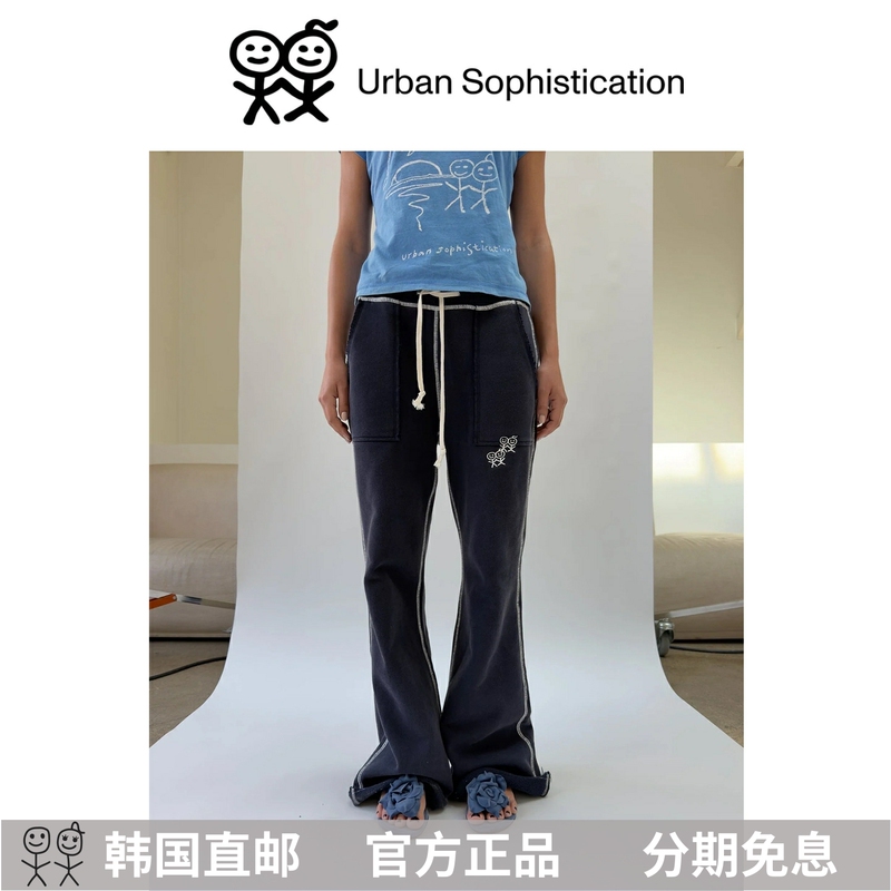 Korean Authentic Urban Sophistication Stick Figure Classic Print Sweatpants Wide-Leg Pants Sports Pants for Women Korean Authentic Urban Sophistication Stick Figure Classic Print Sweatpants Wide-Leg Pants Sports Pants for Women