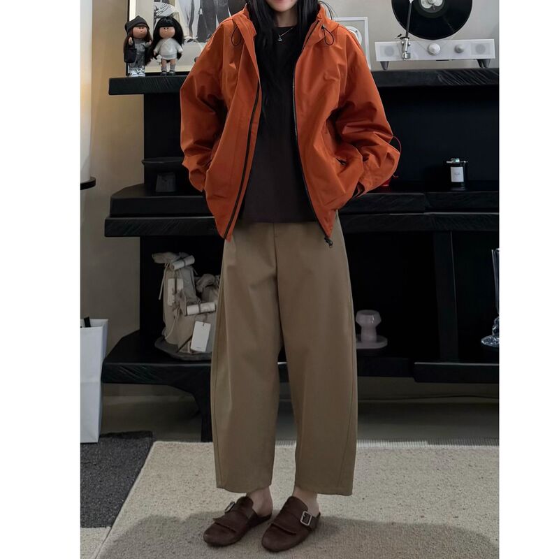 Juchen Icon Scythe Pants New Upgraded Fabric Returns Strong Twist Softness Special Autumn/Winter Nine-Point Casual Pants for Women