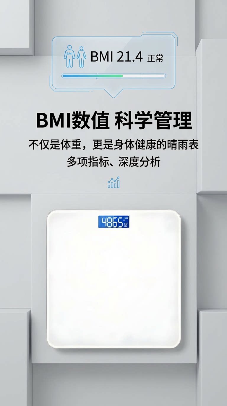 Smart Bathroom Scale Electronic Scale Household Precision Mini High-Accuracy Rechargeable Body Fat Scale Family Body Weight Scale Electronic Weighing Scale
