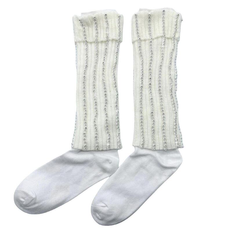 Michael Jackson Style Socks, Crystal Stockings, Gloves, Dance School Performance Cosplay Props, Shiny Rhinestones