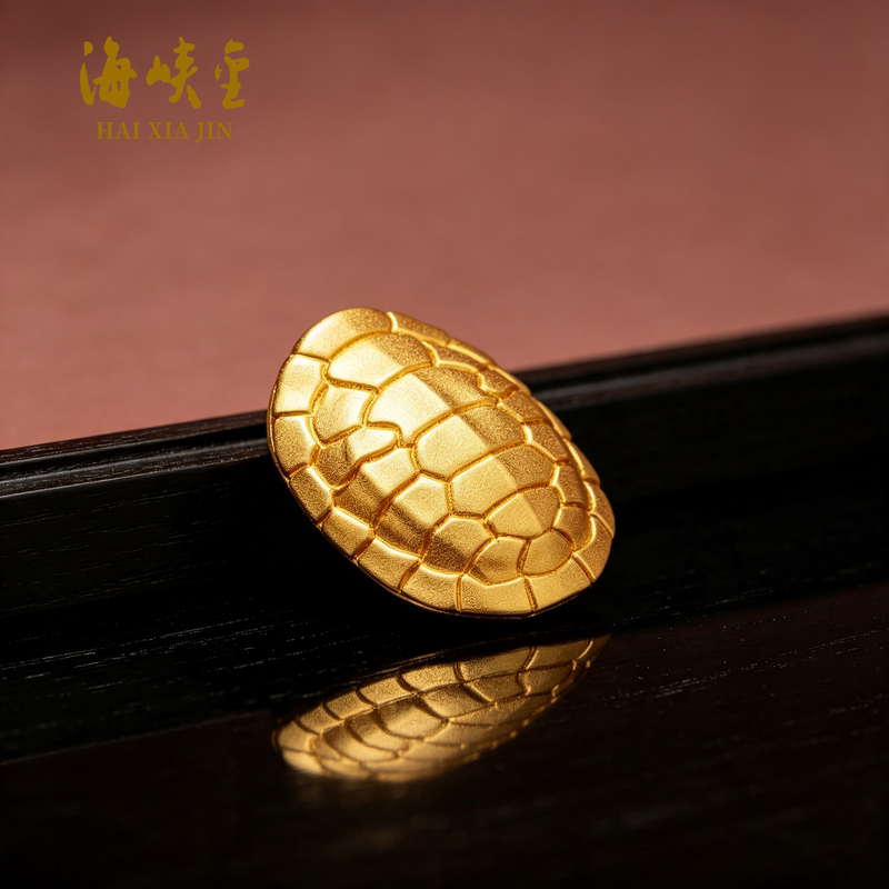 Channel Gold 10g Pure Gold Turtle Shell Gold Bar Solid Small Ornament for Holiday Gift Collection