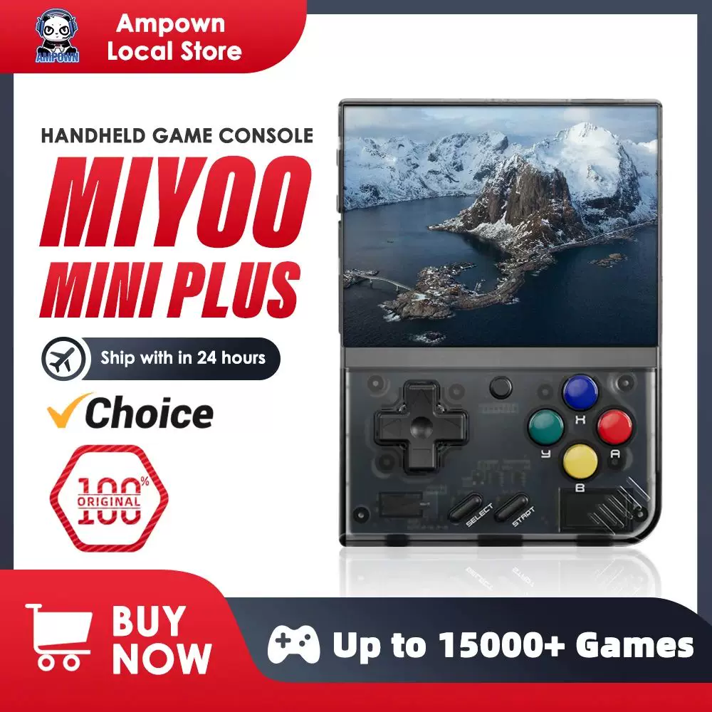 Карманная ретро-игровая консоль MIYOOO MINI PLUS портативная версия v2 мини
