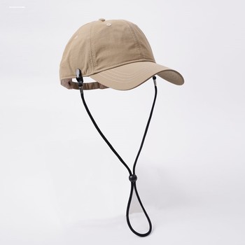 Windproof rope hat special female fisherman hat straw hat baseball duck tongue sun hat clip anti-fall belt artifact for men and women