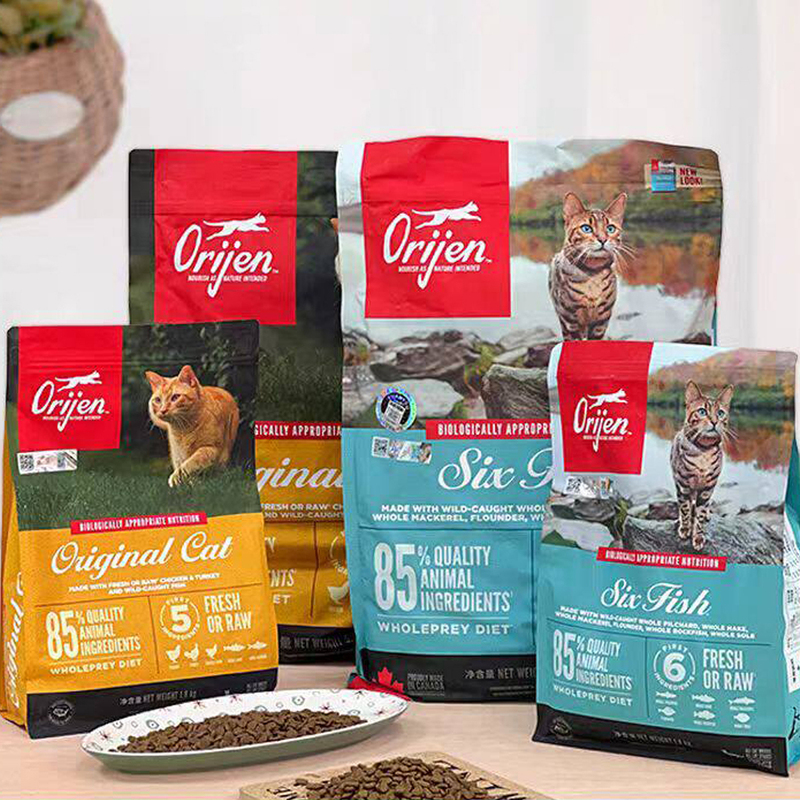 Orijen Cat Food American Chicken Six Types of Fish Adult Cats and Kittens Imported High Palatability Complete Grain-Free Cat Food