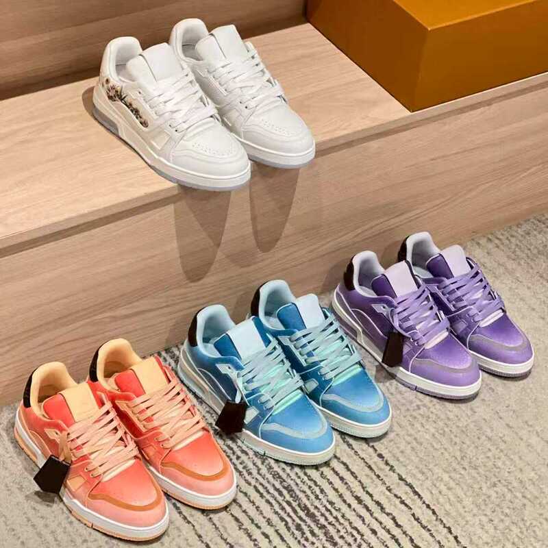 Y Star/Top Version! 2026 New Men's and Women's Fashion Sneakers, Cow Leather, Navy Blue, Orange, Purple, Low-Top