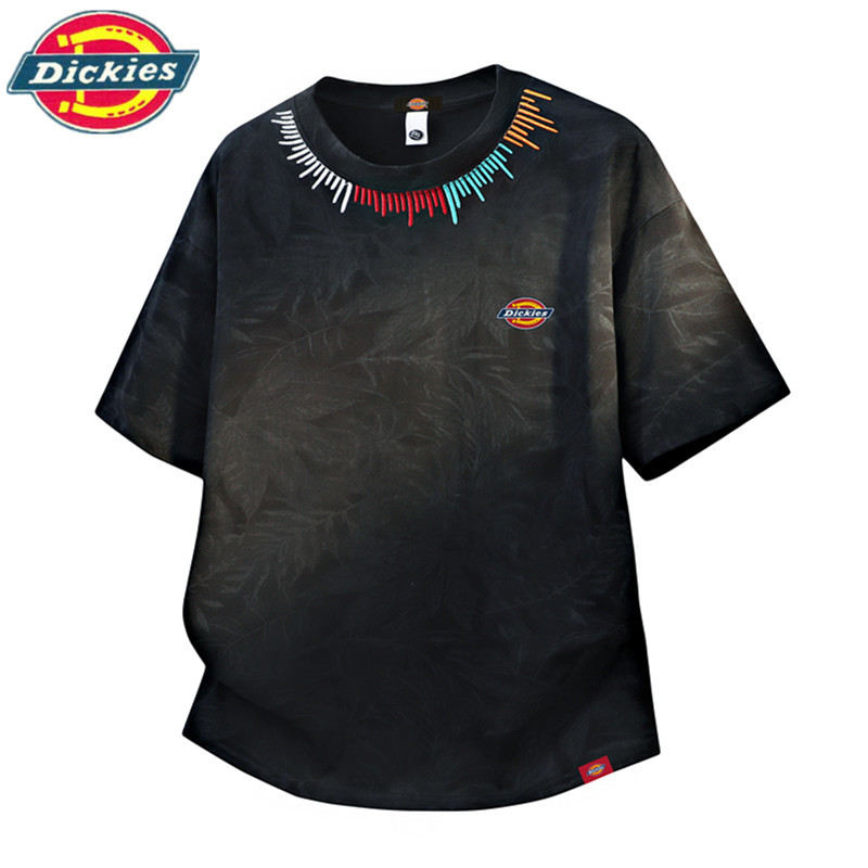 Dickies American Retro Half-Sleeve Trendy Summer Men's Small Logo Embroidery Loose Breathable Versatile Short-Sleeve T-Shirt for Men