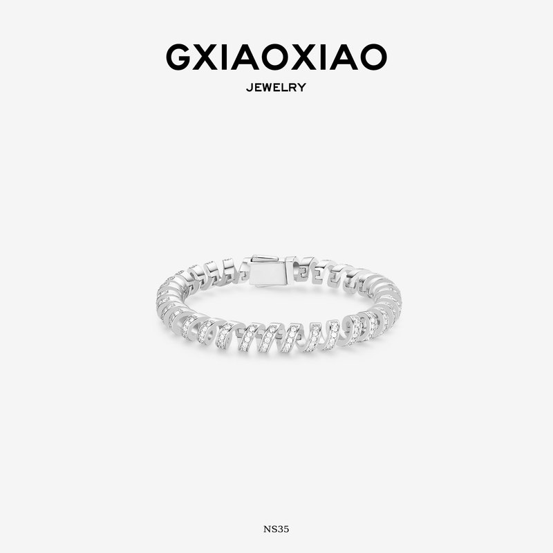 G Xiaoxiao Bracelet 【Golden Bullet Rhythm Arc】 High-End Telephone Cord Bracelet Ns24 Ns35