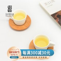 Lu Po ceramic flagship store pin ming bei tea cup holder bone china tea coffee cup with the cup holder tea-cup