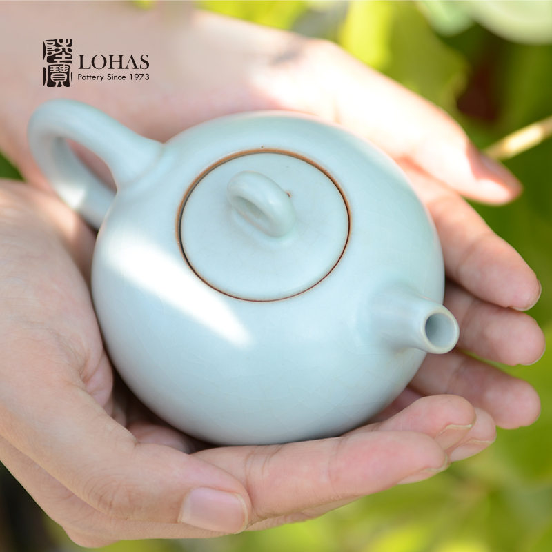 Lubao ceramic Tianqing Rukong Tea Set Group 1 pot 6 cup of fair cup cicada wing opening can be kept Kung fu tea set