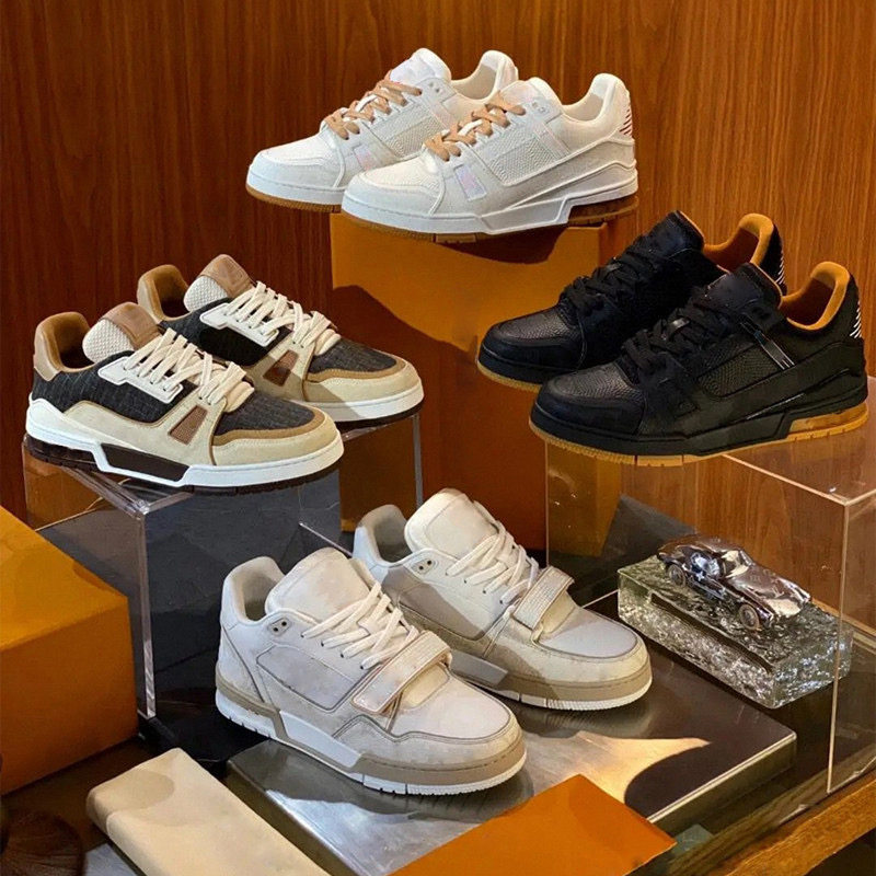 Top Version, Quality That's Off the Charts / Buy Without Thinking Twice. White Cement Leather Sneakers with Lychee Texture, Casual White Shoes, Denim Sneakers