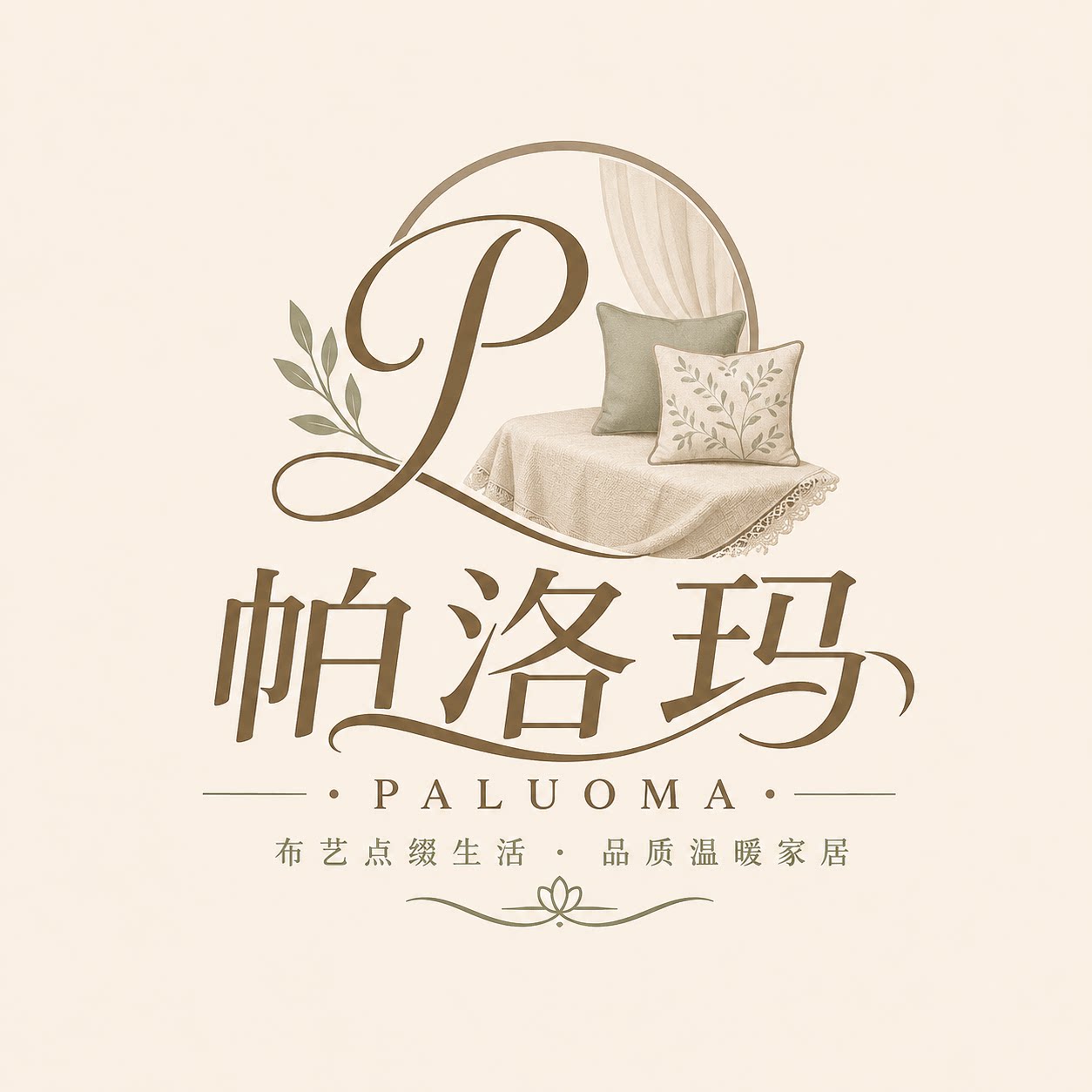 帕洛玛居家布艺旗舰店的LOGO