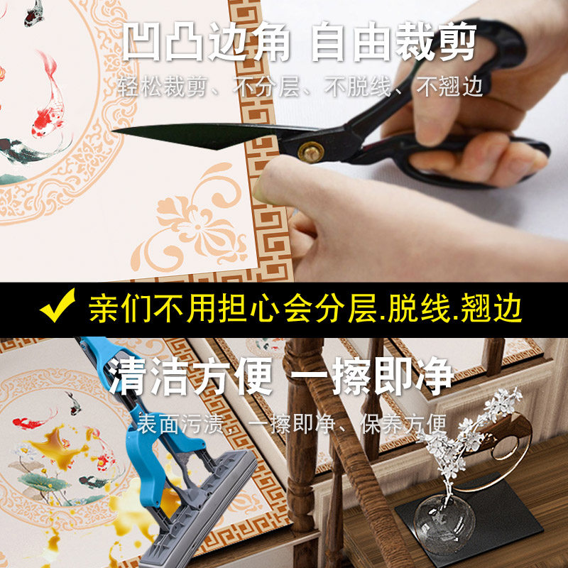 Solid wood stair step mats, new Chinese style absorbent stair mats, non-slip washable floor mats, stair step mats, carpets