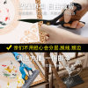 Solid wood stair step mats, new Chinese style absorbent stair mats, non-slip washable floor mats, stair step mats, carpets