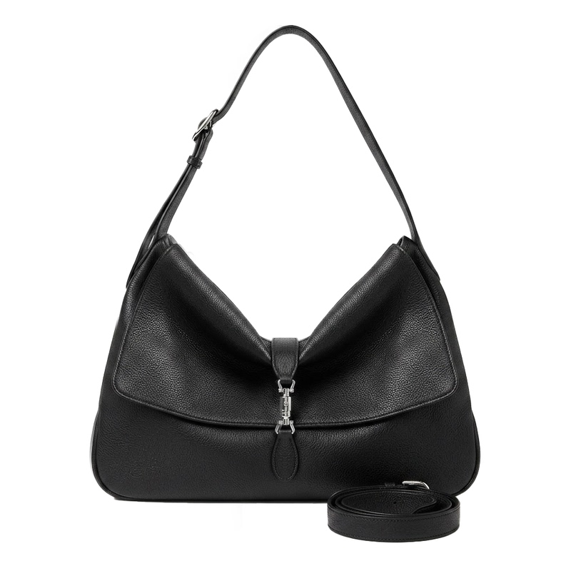 [Brand New and Unused] Versatile Light Luxury Women's Shoulder Crossbody Commuter Bag Bg2690611 - Minimalist Black