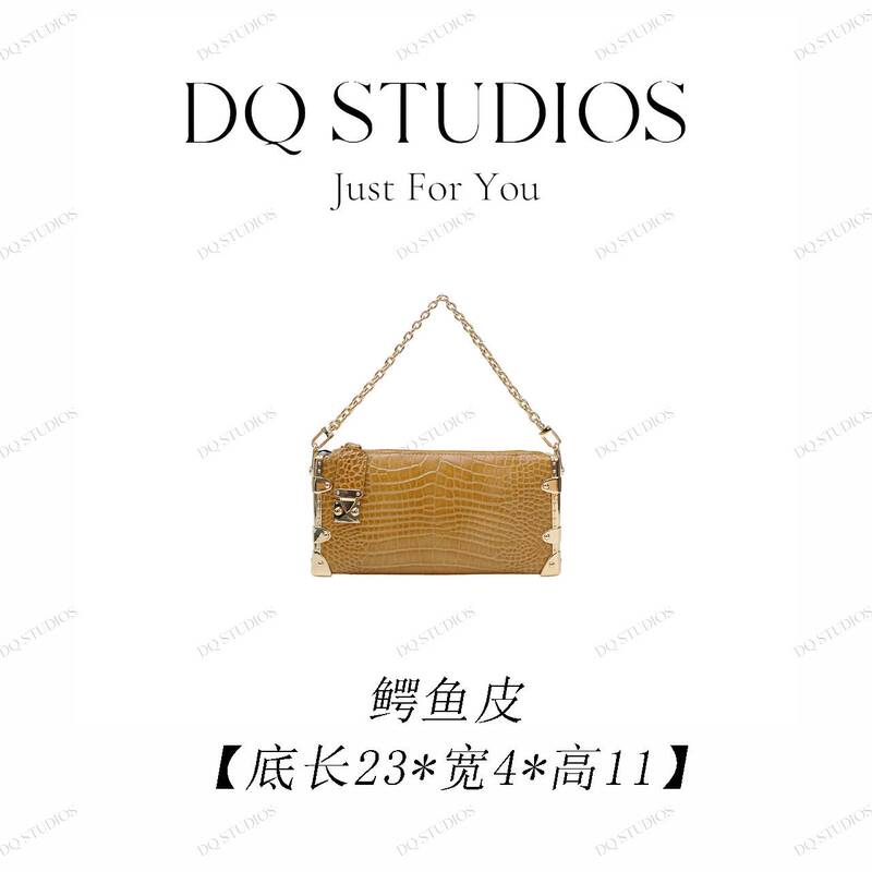 【Dq Studios】New Product Launch-Box Bag-Shoulder Crossbody Bag Ie23411-Yellow 【Dq Studios】New Product Launch-Box Bag-Shoulder Crossbody Bag Ie23411-Yellow