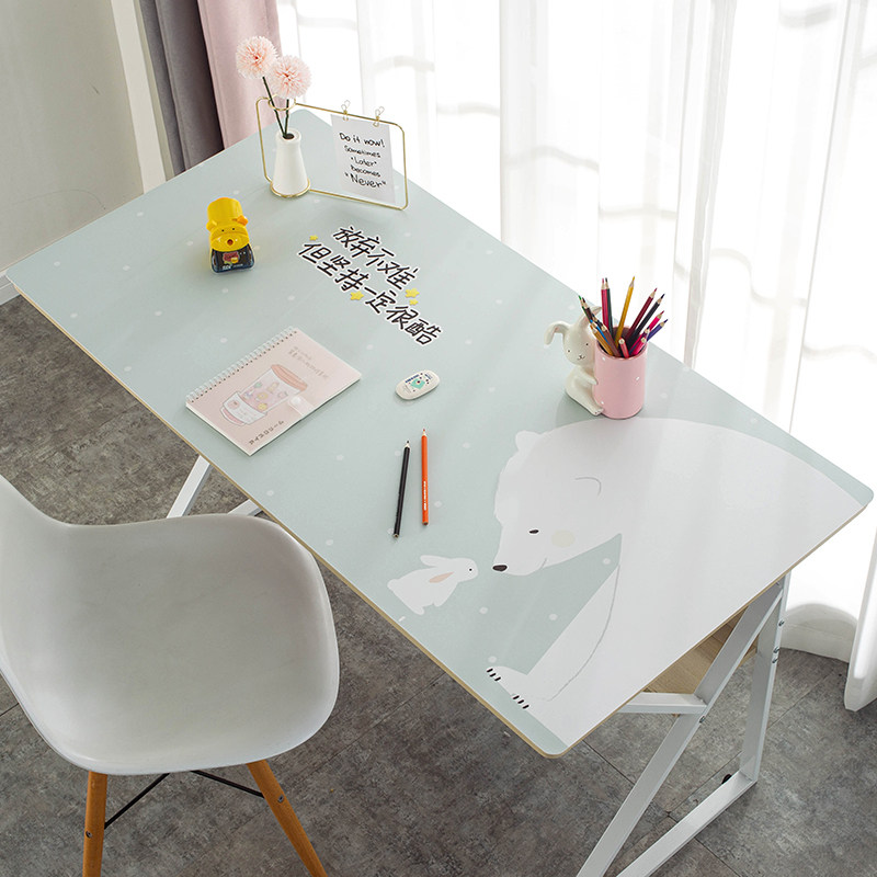 Desk mat student writing homework desk mat lesson desktop waterproof PVC leather learning desk desk desk cloth ins children