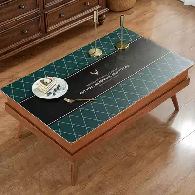 Nordic luxury tea table tablecloth rectangular living room coffee table mat waterproof and oil-proof disposable leather TV cabinet table mat