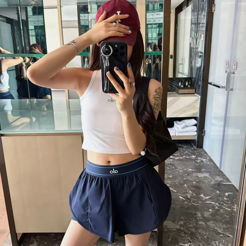 Aio Yoga Shorts for Women, High-Waisted, Butt-Lifting, Sports Running, Pilates, Fitness Training, Anti-Exposure, Three-Quarter Length Shorts for Outdoor Use