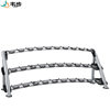 Weibu XS-7117 commercial three-layer dumbbell rack, fifteen pairs of horizontal dumbbell storage racks, 15 pairs of dumbbell storage racks