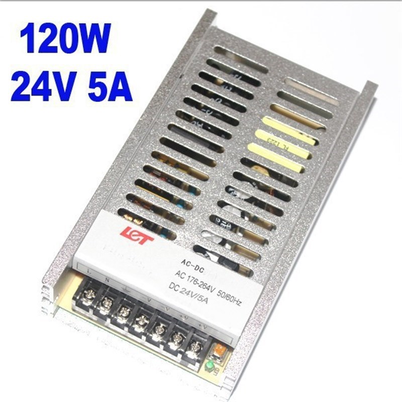 Liteng 24V5A ultra-thin switching power supply K120-24 centralized power supply/monitoring and security/LED/industrial power supply