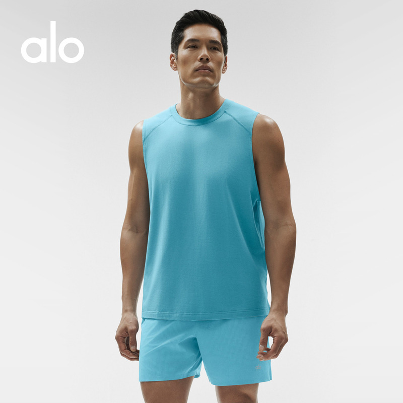 Alo｜Men's Alo Vapor Loose-Fit Sports Casual Tailored Yoga Tank Top