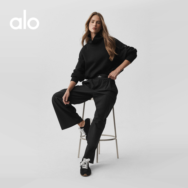 Alo|Women's Suit up Loose Fit Commuting Stretch Casual Straight-Leg Trousers Short Version Alo|Women's Suit up Loose Fit Commuting Stretch Casual Straight-Leg Trousers Short Version