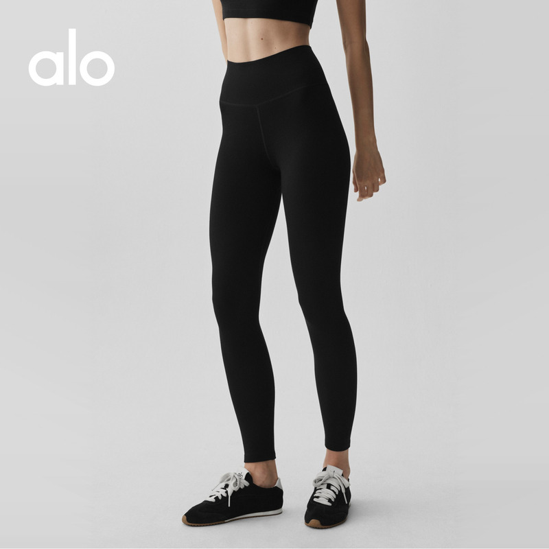 Alo|Women's Seamless Modal Ribbed Sports High-Waisted Ankle-Length Leggings Nine-Point Pants Alo|Women's Seamless Modal Ribbed Sports High-Waisted Ankle-Length Leggings Nine-Point Pants