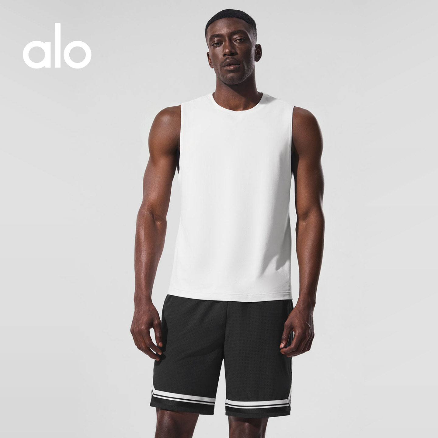 ALO | Men's Conquer Loose Sport Casual Stretch Functional Functional Style Tank Top