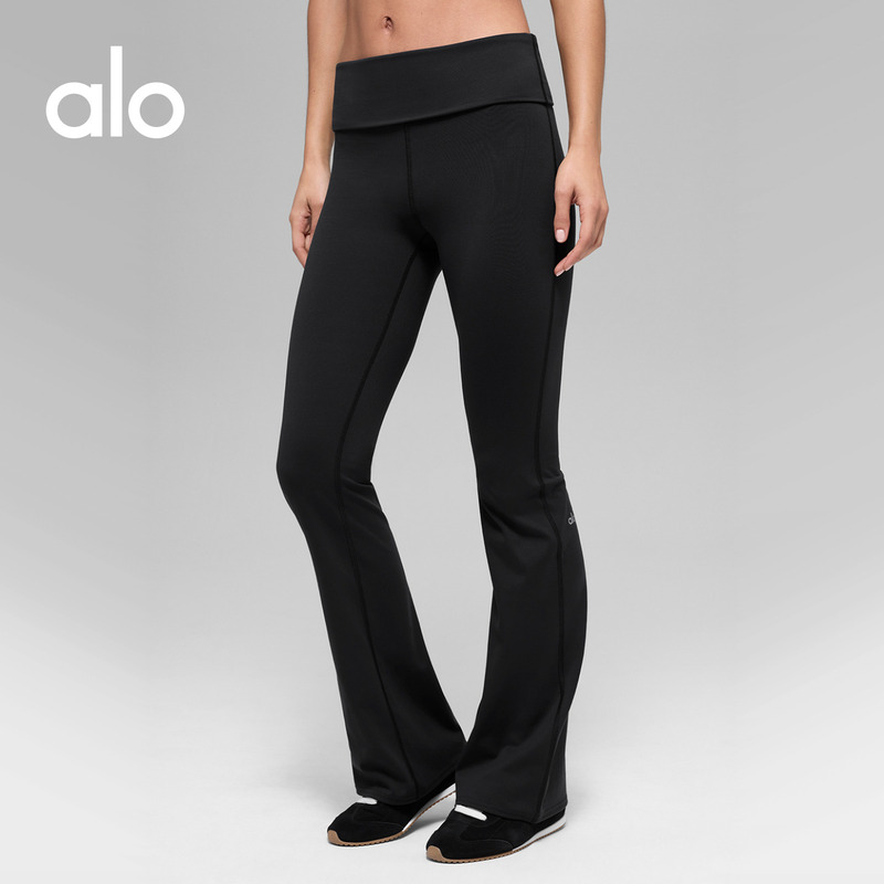 Alo|Women's Alo Softsculpt Sports Casual Retro Low-Waist Tight Flared Pants Alo|Women's Alo Softsculpt Sports Casual Retro Low-Waist Tight Flared Pants