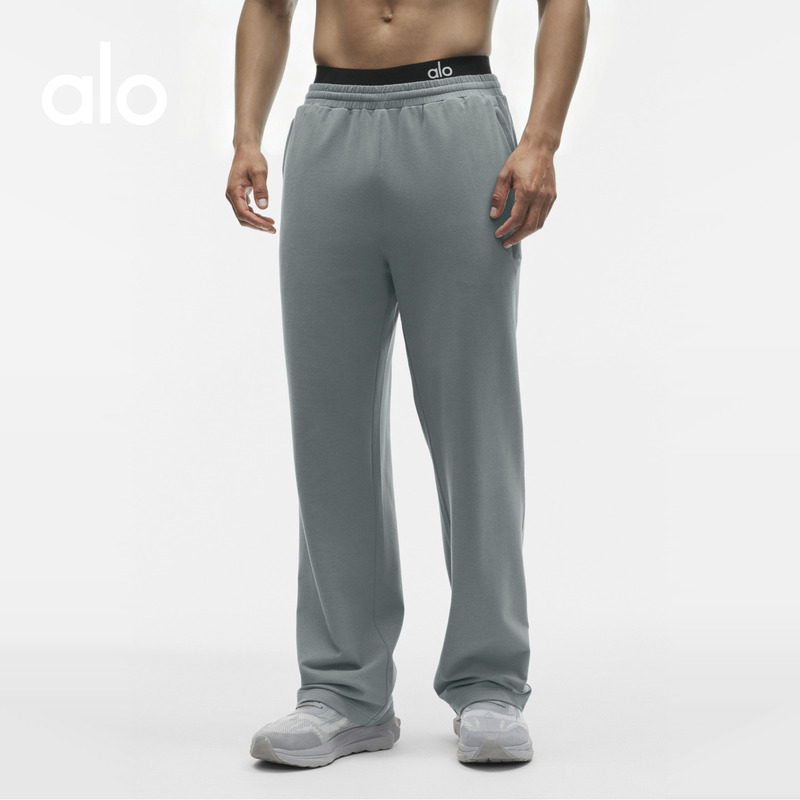 Alo|Men's Double Take Loose-Fitting Sports Training Fitness Casual Straight-Leg Pants Alo|Men's Double Take Loose-Fitting Sports Training Fitness Casual Straight-Leg Pants