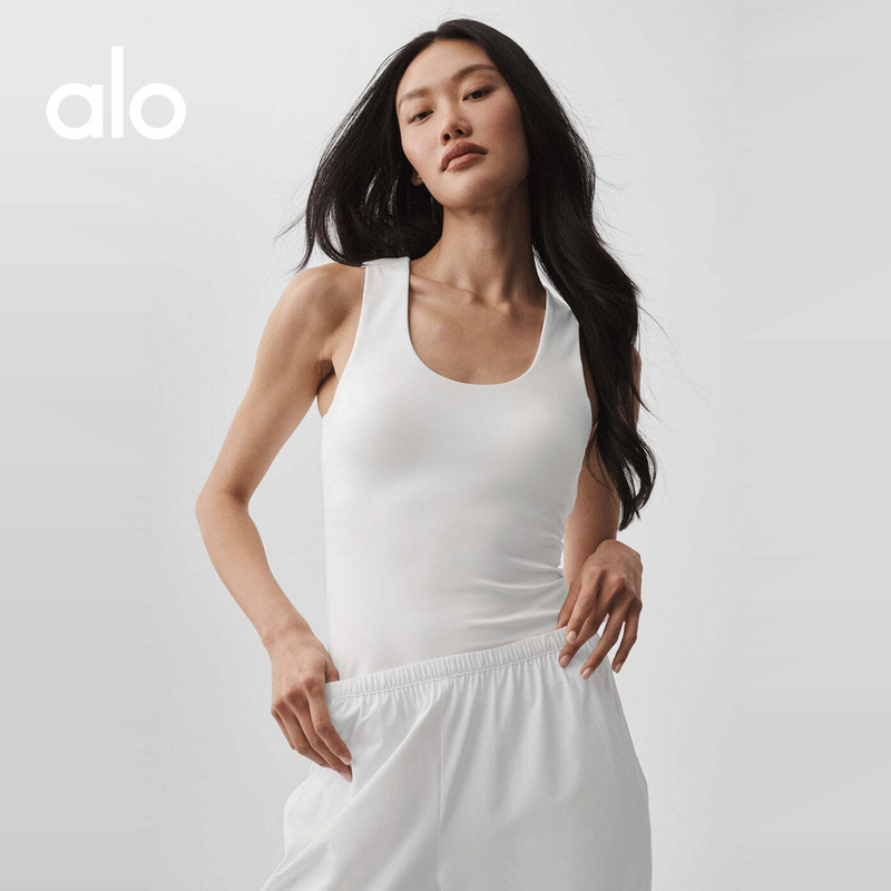 Alo｜Women's Alo Softsculpt Slim Fit Strapless Sports Training Yoga Fitness Vest