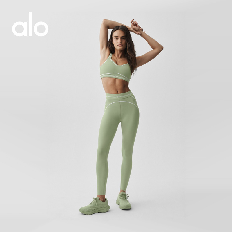 Alo｜Women's Airbrush Heart Throb Ankle-Length High-Waisted Tight Yoga Pants