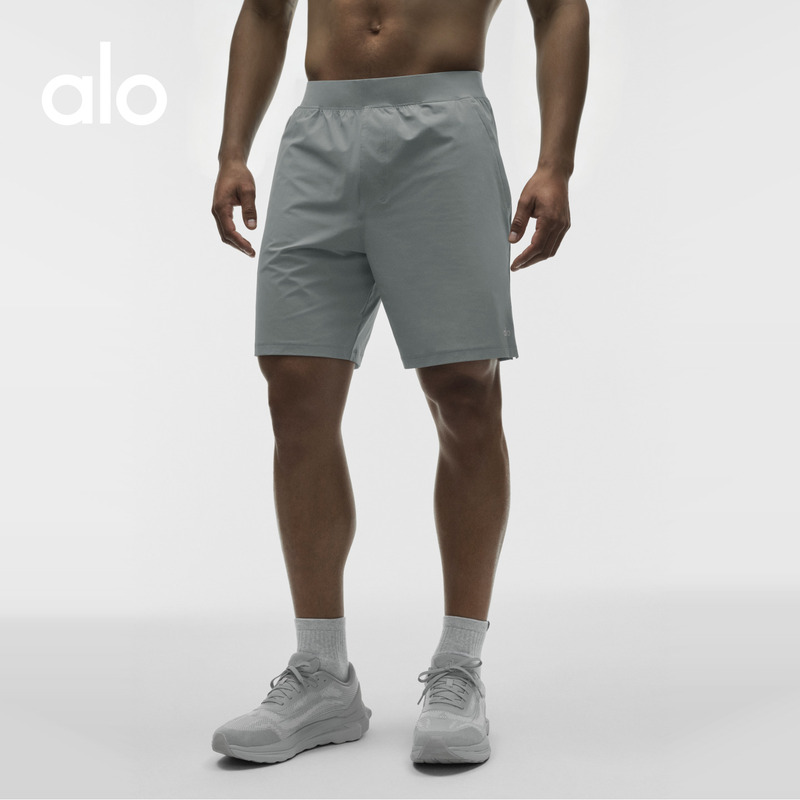 Alo｜Men's Repetition Sports Training Elastic Cycling Shorts Sports Shorts 7 Inches