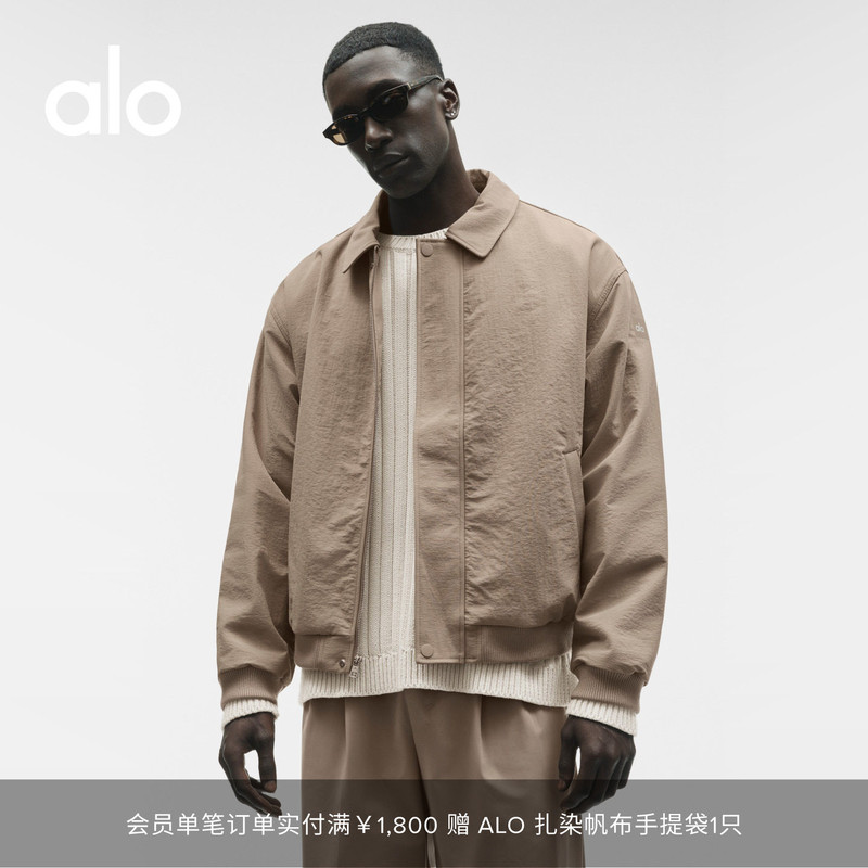 Alo|Men's 2026 Autumn Duality Street Casual Simple Loose Flight Jacket Alo|Men's 2026 Autumn Duality Street Casual Simple Loose Flight Jacket