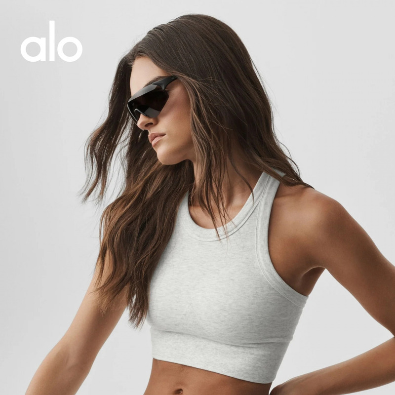 Alo|Women's Delight Sports Fitness Training Casual Trendy High-Neck Tank Top Alo|Women's Delight Sports Fitness Training Casual Trendy High-Neck Tank Top