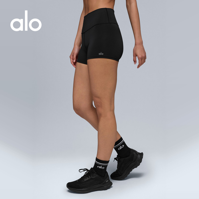 Alo|Women's Airlift Line up Slim Fit Sports Casual Fitness High-Waisted Shorts Alo|Women's Airlift Line up Slim Fit Sports Casual Fitness High-Waisted Shorts
