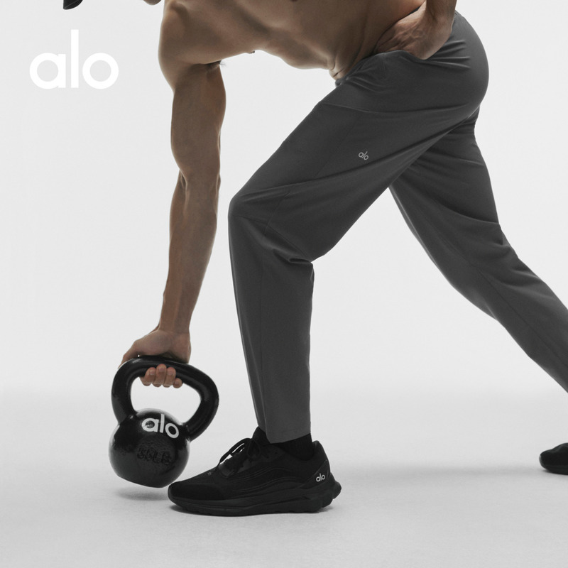 Alo｜Men's 2026 Autumn Repetition Casual Sports Elastic Waist Drawstring Sports Pants