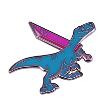 Knight Dinosaur Brooch
