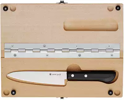snow peak outdoor camping folding cooking utensils chopping board set knife set storage bag CS-207 208
