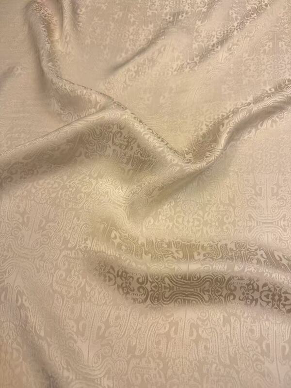 【Guanle Crepe】50Mm High-End New Chinese-Style Clothing Fabric Jacquard Fabric Tapioca Silk 【Guanle Crepe】50Mm High-End New Chinese-Style Clothing Fabric Jacquard Fabric Tapioca Silk
