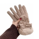 OVANCY plus velvet and thickened windproof and cold down cotton gloves