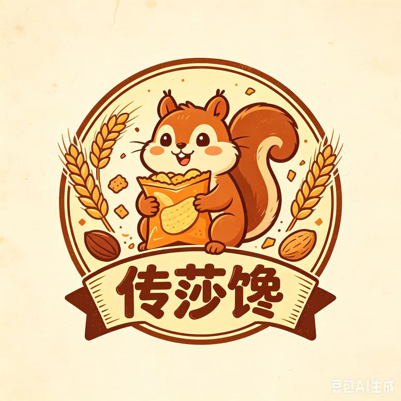 传莎馋旗舰店的LOGO