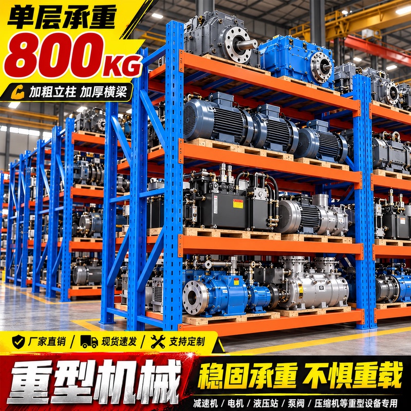 Heavy-Duty Storage Shelves, Super Strong Load-Bearing Industrial Multi-Layer Storage Racks, Factory Warehouse Cold Storage Hardware Thickened Mold Racks Heavy-Duty Storage Shelves, Super Strong Load-Bearing Industrial Multi-Layer Storage Racks, Factory Warehouse Cold Storage Hardware Thickened Mold Racks