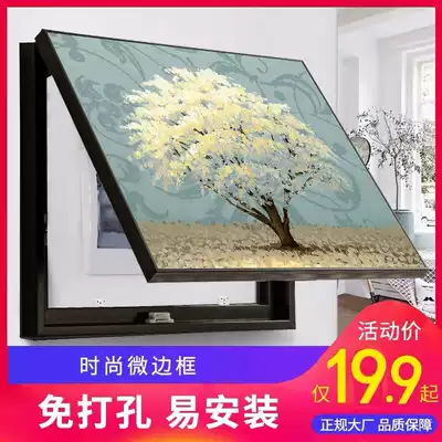 Meter box decorative painting no holes Nordic modern simple shade distribution box living room master switch Action Power hanging painting