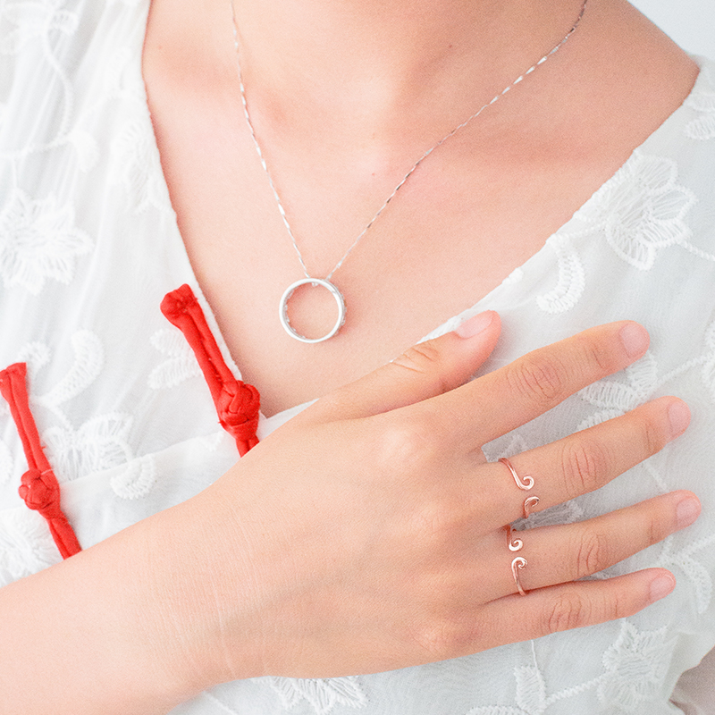 Bague mixte      en Argenterie - Ref 3089091 Image 4