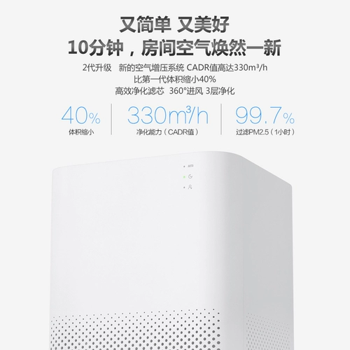 Сторонный дом для очистки воздуха Xiaomi Pro Mijia Внутри свежего кислородного барной спальни Удаление формальдегида и пыль