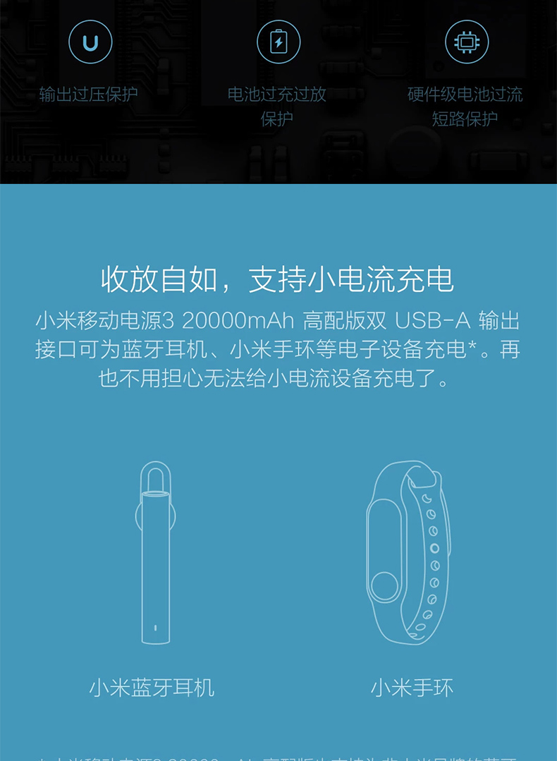 Millet điện thoại di động 3 20000mAh phiên bản cao cầm tay ngoài trời hai chiều sạc nhanh dung lượng lớn phổ quát sạc kho báu - Ngân hàng điện thoại di động sạc dự phòng umetravel