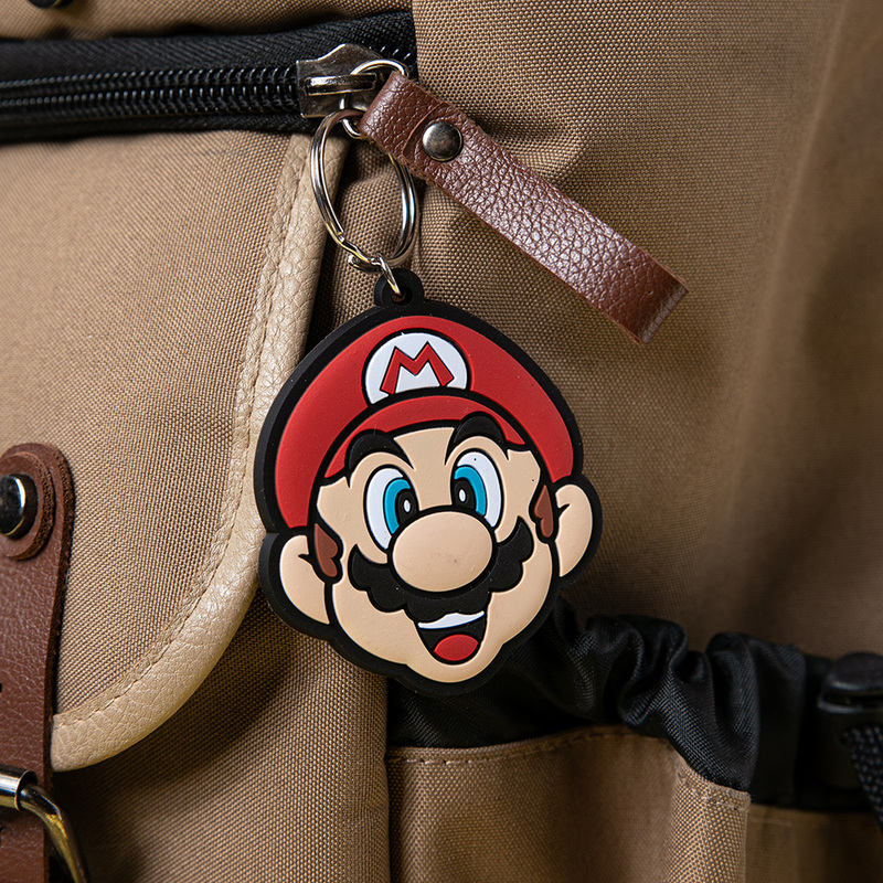 Nintendo Genuine Game Keychain Mario Pyramid Peripheral Car Keychain Children's Gift