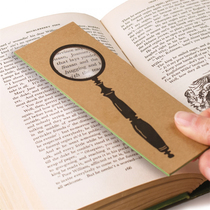 Magnifying glass shape bookmark British IF cultural and creative English auxiliary creative stationery gift reading reading fun childrens personality